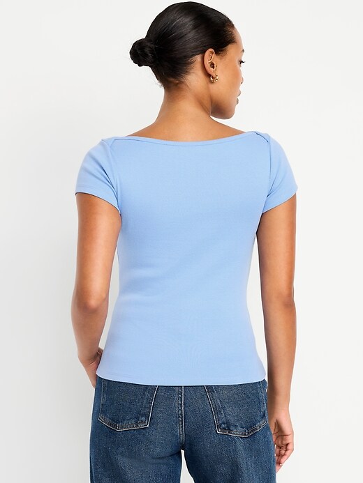 Image number 2 showing, Snug Boatneck T-Shirt