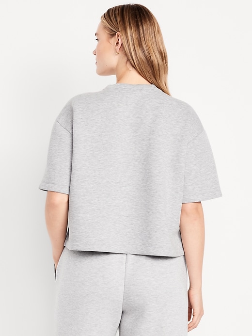Image number 6 showing, Bounce Fleece Relaxed Short-Sleeve Top