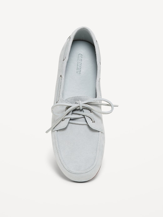 Image number 3 showing, Faux-Suede Boat Shoes for Women