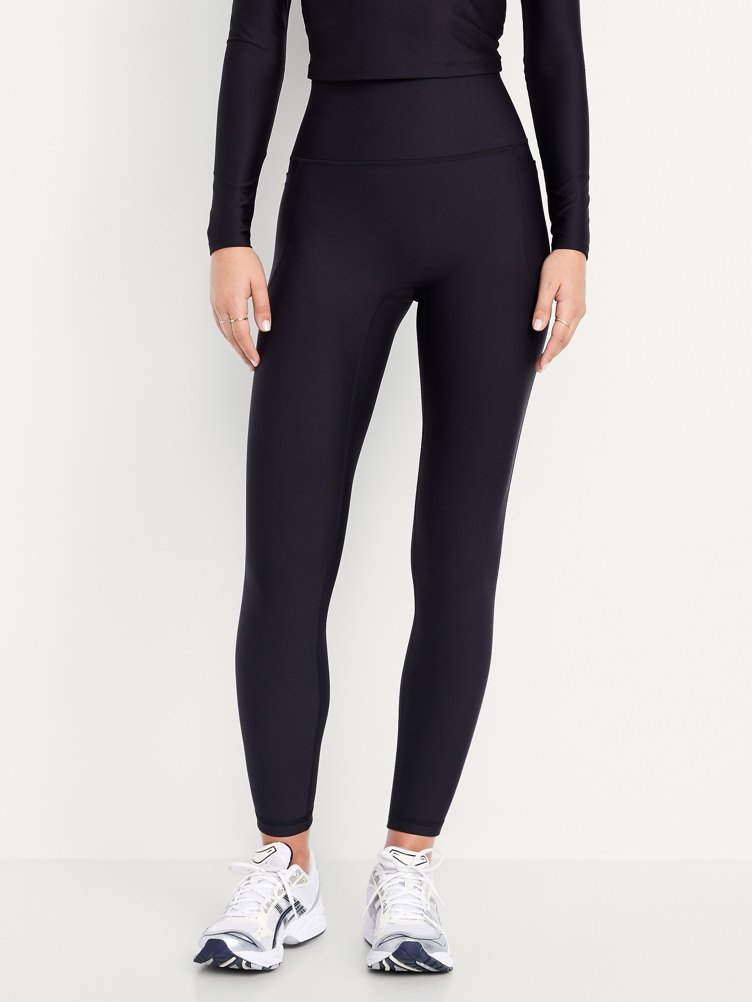 Image number 1 showing, Extra-High Waisted PowerSoft Boundless 7/8 Pocket Leggings – No Front Seam