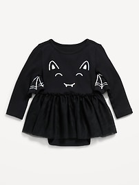 Image number 2 showing, Long-Sleeve Graphic Bodysuit Tutu Dress for Baby