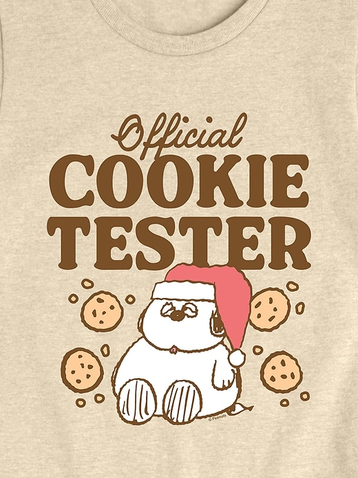 Image number 2 showing, Peanuts Official Cookie Tester Short Sleeve Tee For Girls