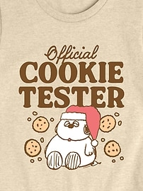 Image number 2 showing, Peanuts Official Cookie Tester Short Sleeve Tee For Girls