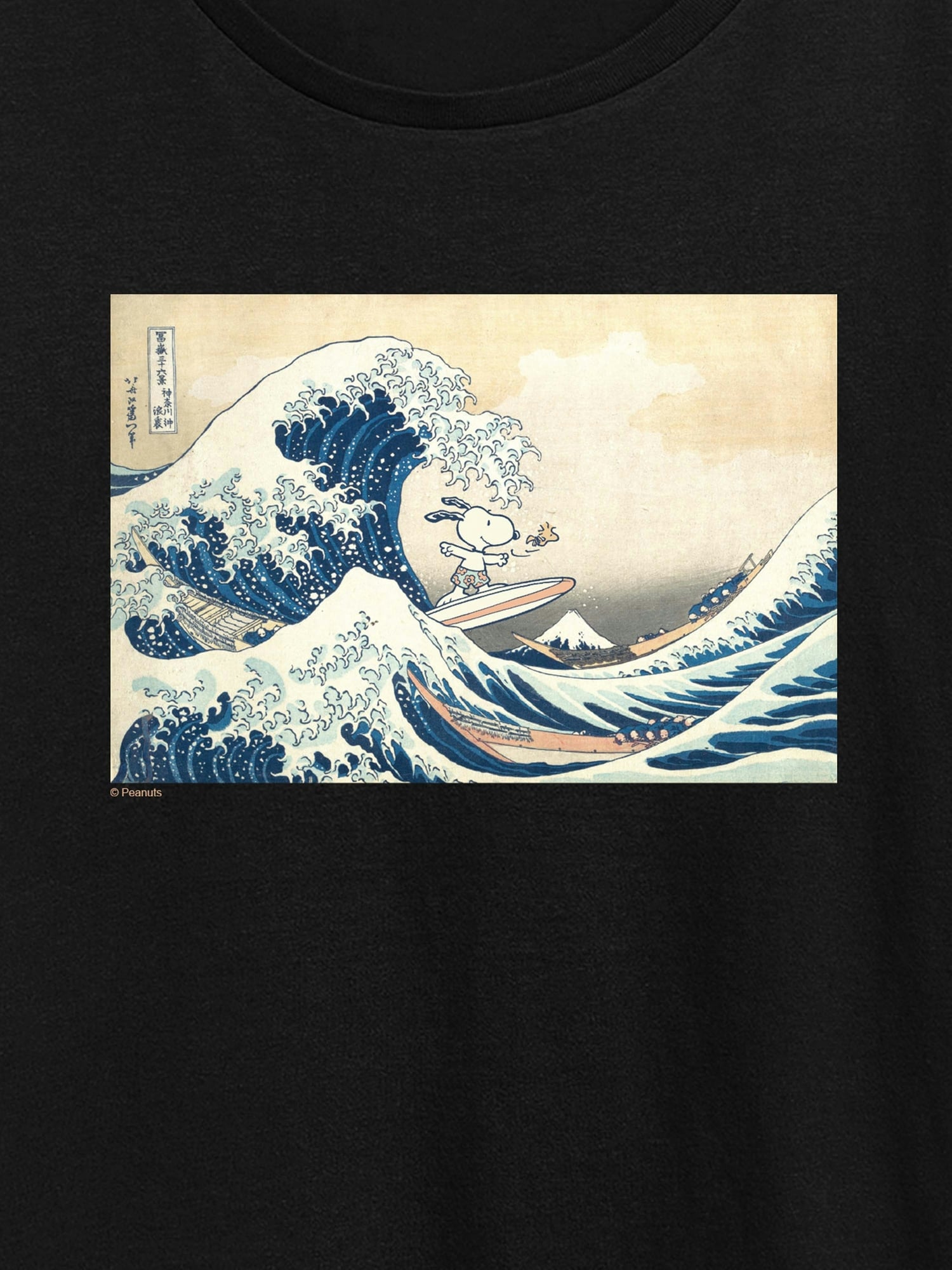 Snoopy Great Wave Short Sleeve Graphic Tee