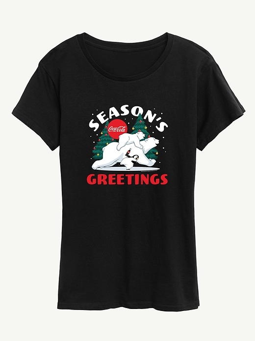 Image number 1 showing, Coca Cola  Polar Bears Short Sleeve Graphic Tee