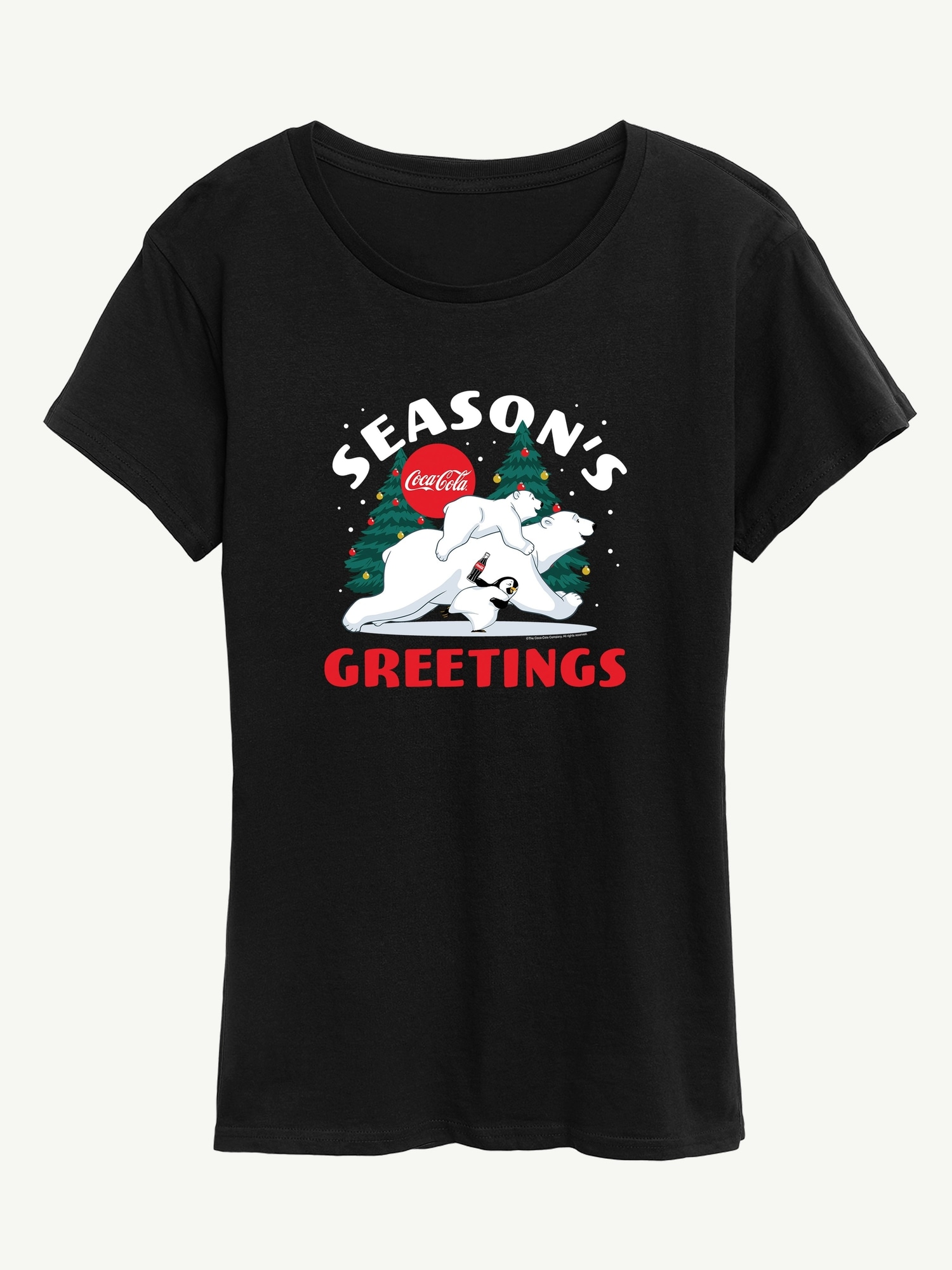 Coca Cola Polar Bears Short Sleeve Graphic Tee