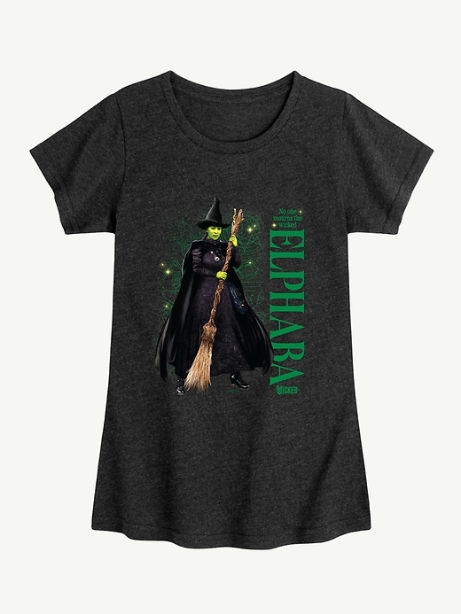 Image number 1 showing, Elphaba No One Mourns Fitted Short Sleeve Tee For Kids