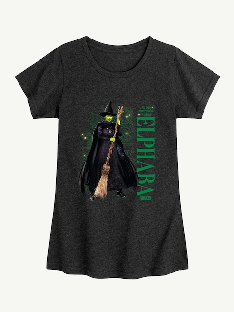 Elphaba No One Mourns Fitted Short Sleeve Tee For Kids - Black