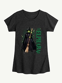 Image number 1 showing, Elphaba No One Mourns Fitted Short Sleeve Tee For Kids