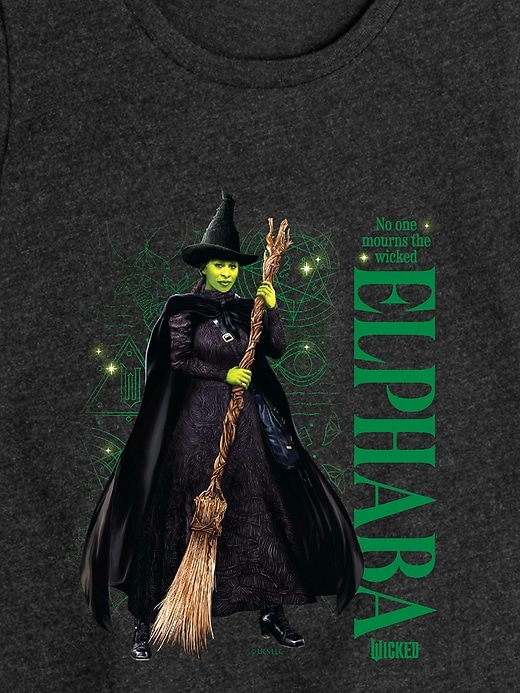 Image number 2 showing, Elphaba No One Mourns Fitted Short Sleeve Tee For Kids