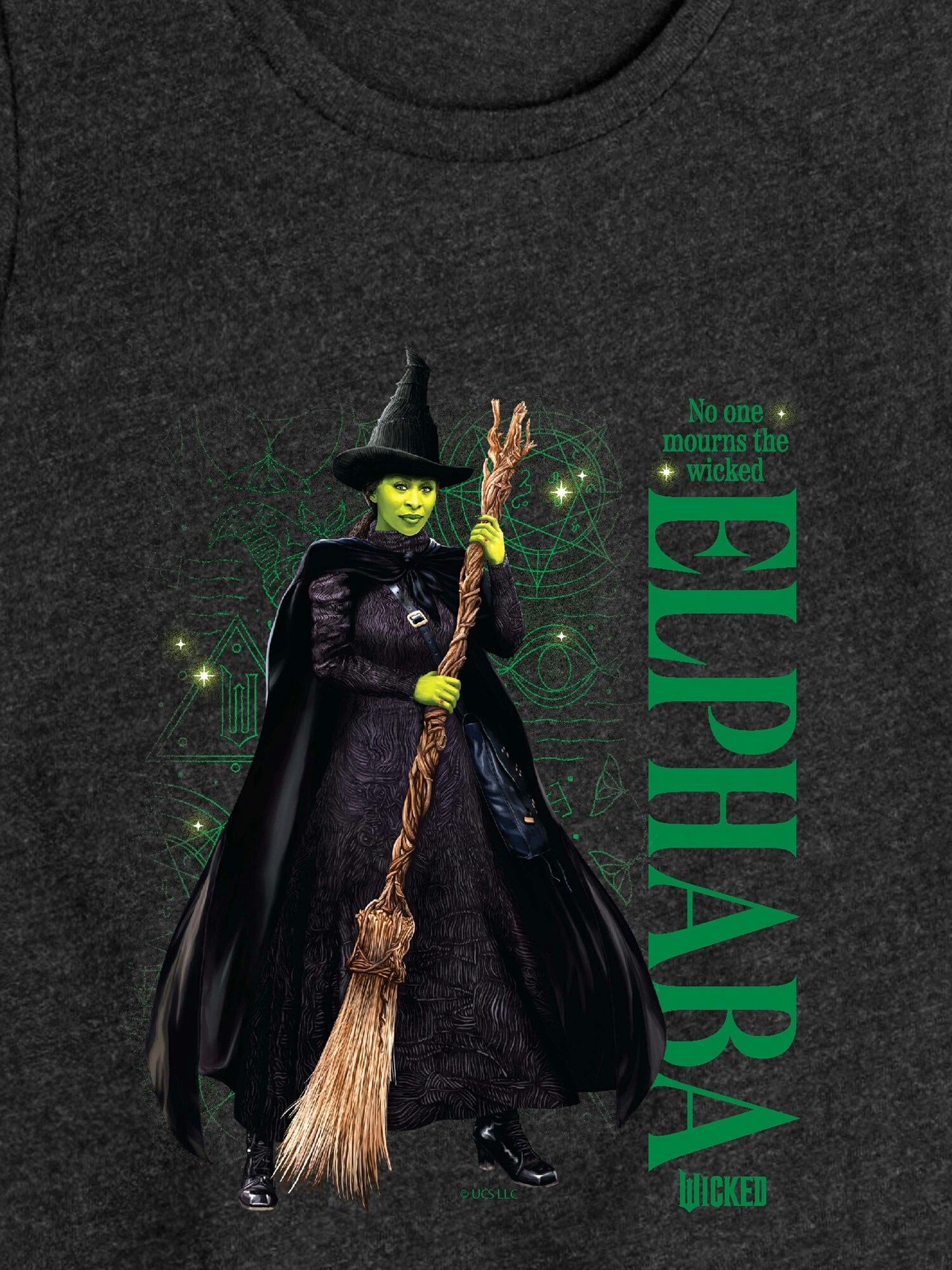 Детская футболка Old Navy Elphaba No One Mourns Fitted Short Sleeve, цвет: Чёрный — фото 2