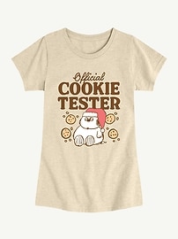 Image number 1 showing, Peanuts Official Cookie Tester Short Sleeve Tee For Girls
