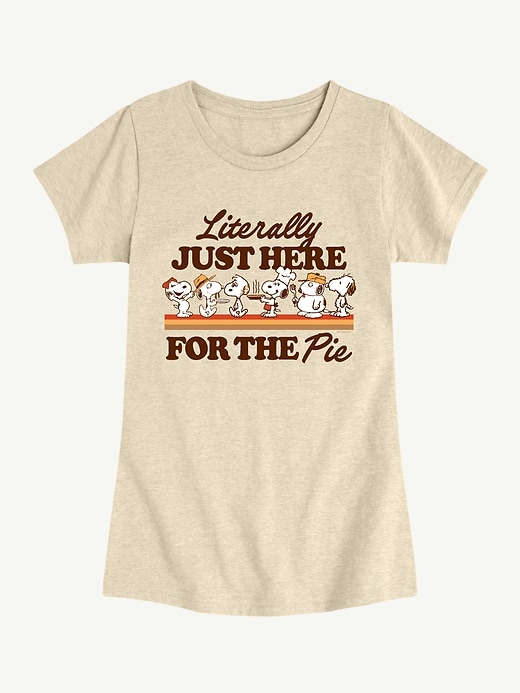 Image number 1 showing, Peanuts Here For The Pie Short Sleeve Tee For Girls