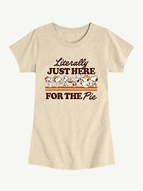 Image number 1 showing, Peanuts Here For The Pie Short Sleeve Tee For Girls