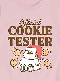Image number 2 showing, Peanuts Official Cookie Tester Short Sleeve Tee For Girls