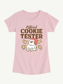 Image number 1 showing, Peanuts Official Cookie Tester Short Sleeve Tee For Girls