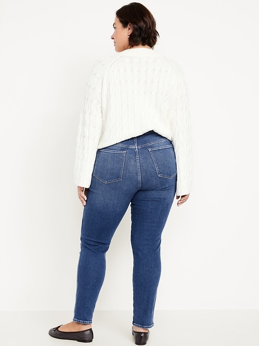 Image number 8 showing, High-Waisted Rockstar Super-Skinny Jeans