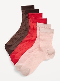 Image number 2 showing, Sheer Crew Sock 3-Pack for Women