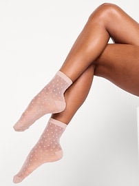 Image number 1 showing, Sheer Crew Sock 3-Pack for Women