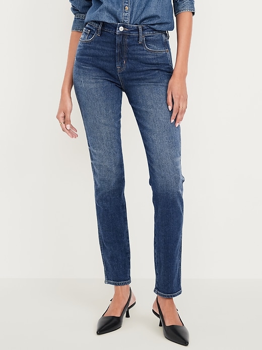 Image number 2 showing, High-Waisted Vintage Slim Jeans