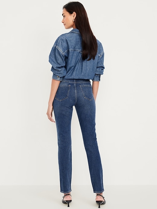 Image number 3 showing, High-Waisted Vintage Slim Jeans