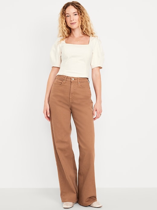 Extra High-Waisted Wide-Leg Jeans