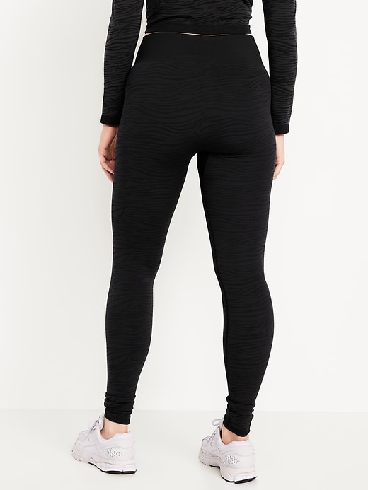 Image number 6 showing, High-Waisted Jacquard Leggings