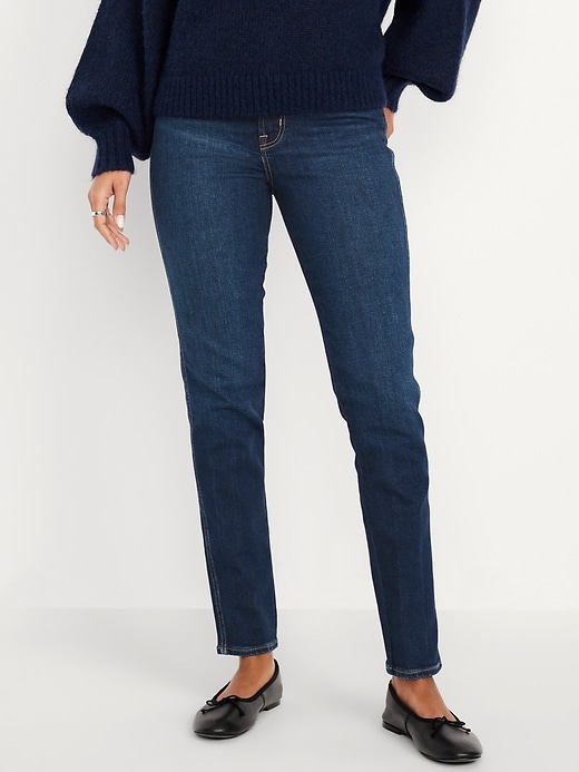 Image number 2 showing, High-Waisted Slim Jeans