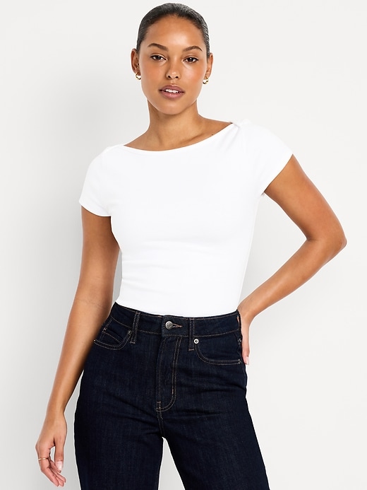 Image number 1 showing, Snug Boatneck T-Shirt