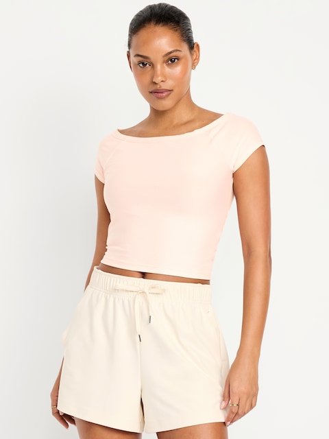CloudMotion Ballet Twist-Back Top