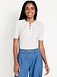 Short Sleeve Lace-Front Top - image 5