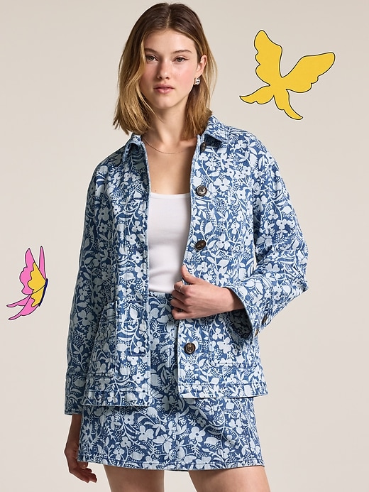 Image number 1 showing, Old Navy x Anna Sui Denim Chore Jacket