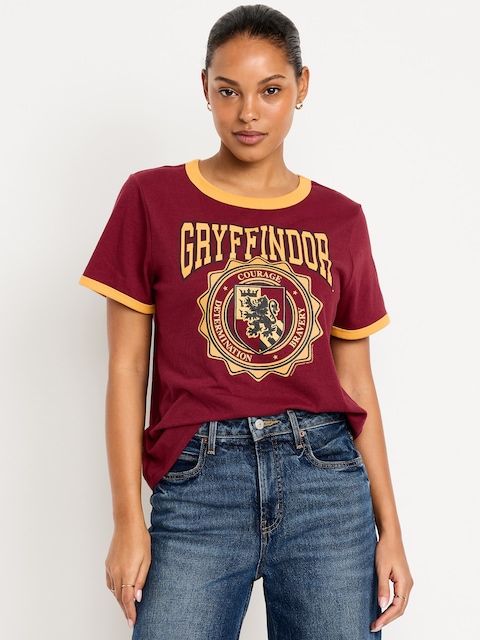Harry Potter™ Ringer T-Shirt - Maroon Red