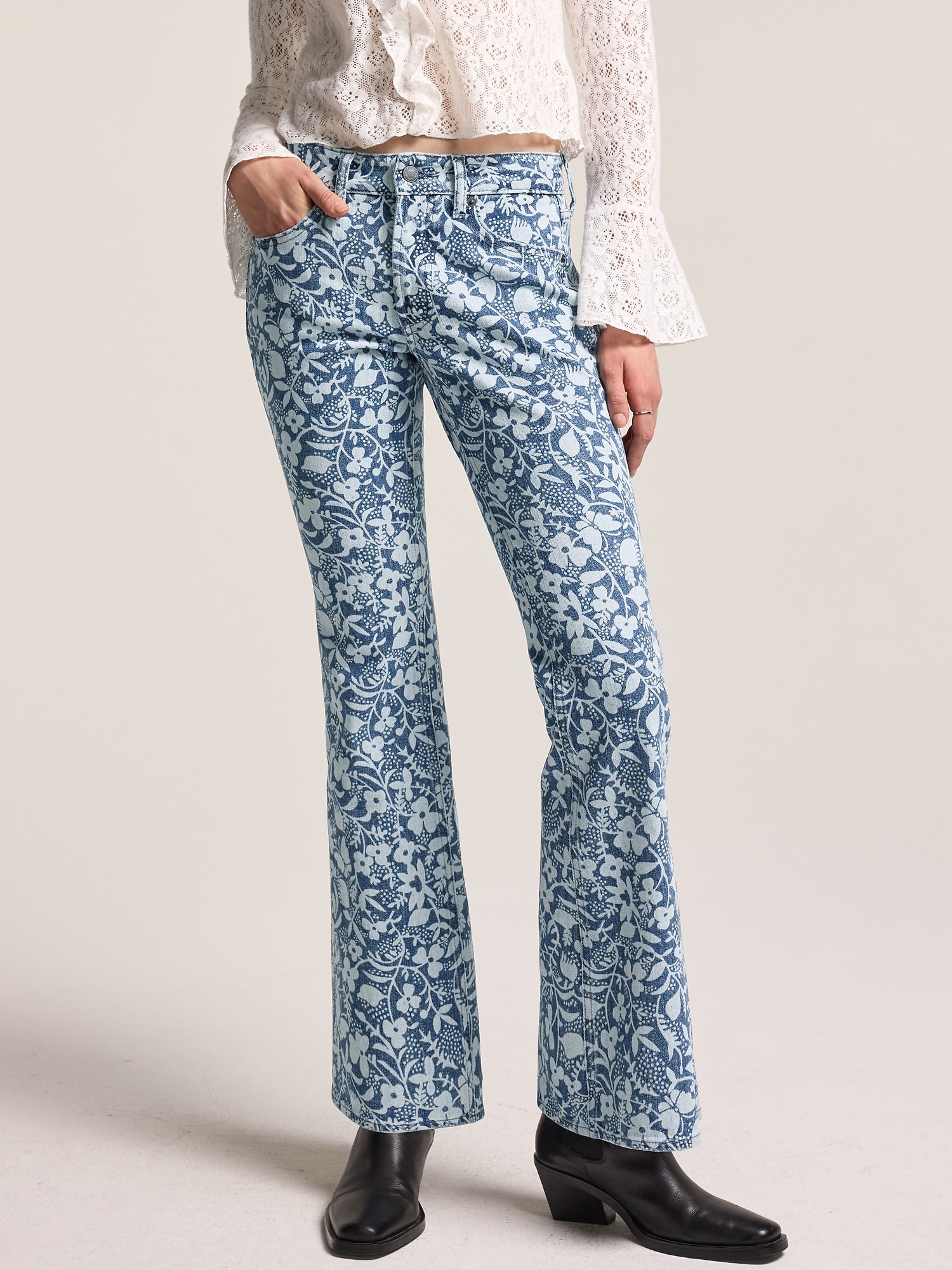 Old Navy x Anna Sui Slim Boot Cut Jeans