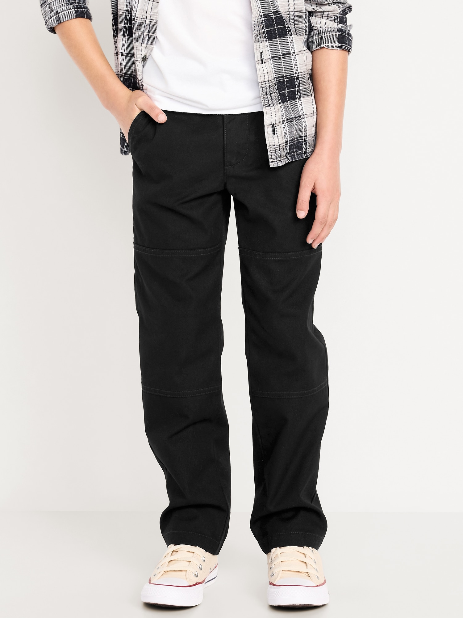 Canvas Straight-Leg Utility Pants for Boys