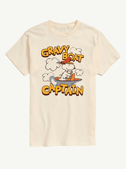 Image number 1 showing, Peanuts Gravy Boat Captain Short Sleeve Graphic Tee