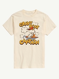Image number 1 showing, Peanuts Gravy Boat Captain Short Sleeve Graphic Tee