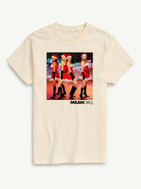 Mean Girls Santa Dance Short Sleeve Graphic Tee - Cream