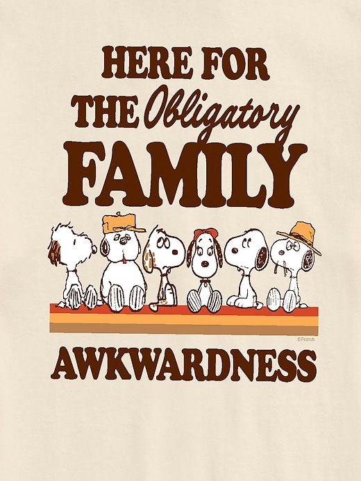 Image number 2 showing, Peanuts Here For The Family Short Sleeve Graphic Tee