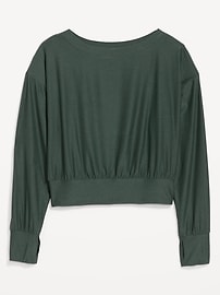 Image number 2 showing, CloudMotion Boat-Neck Top