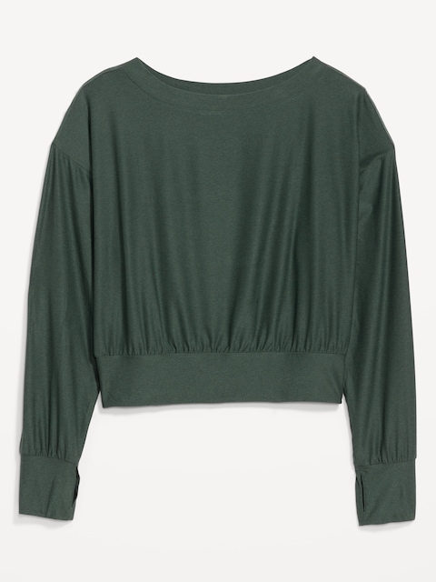 CloudMotion Boat-Neck Top - Lakeshore