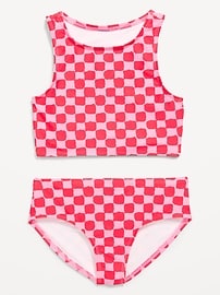 Image number 1 showing, Printed Tankini Swim Set for Girls
