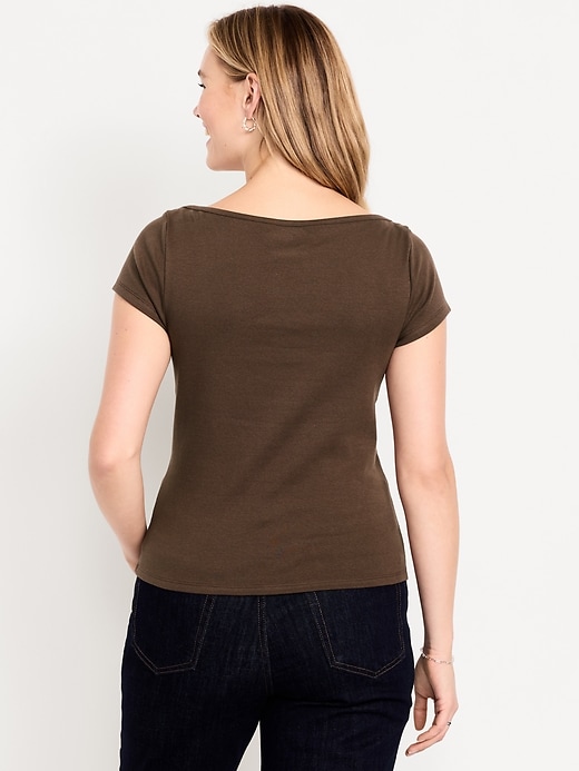 Image number 6 showing, Snug Boatneck T-Shirt