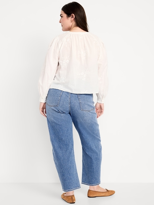 Image number 7 showing, Wow High-Waisted Barrel Ankle Jeans
