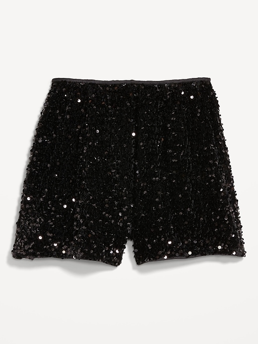 Image number 5 showing, High-Waisted Sequin Shorts -- 3-inch inseam