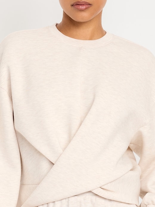 Image number 4 showing, Bounce Fleece Twist-Front Top