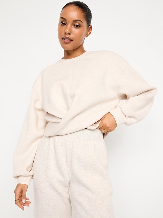 Image number 3 showing, Bounce Fleece Twist-Front Top