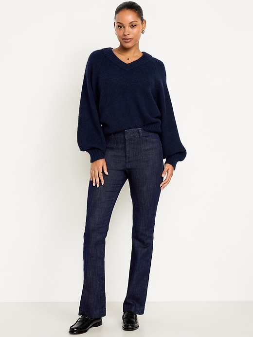 Image number 1 showing, High-Waisted Pixie Flare Pants