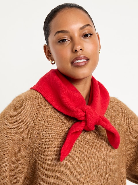 Rib-Knit Neck Scarf - Amaryllis
