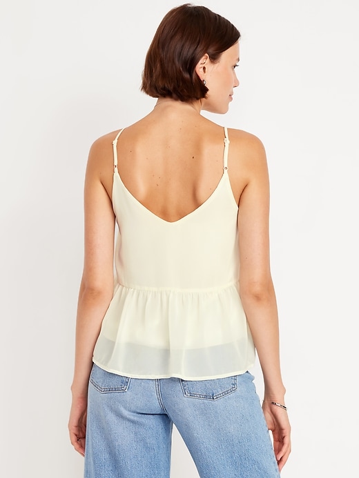Embellished Cami Peplum Top